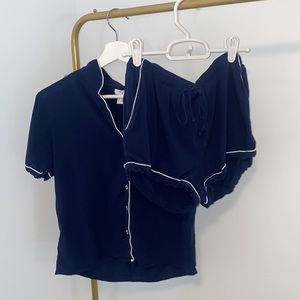 COPY - Navy Blue PJ Set!
